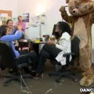 Amateurs in 'Office Party Cock Blowout'