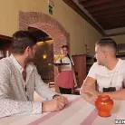 Apolonia in 'Hot Waitress Serves a Hot Dish'