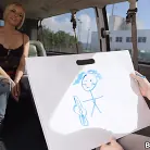 Kate England in 'Gullible Blonde Takes Raw Dick On The Bus'