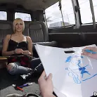 Kate England in 'Gullible Blonde Takes Raw Dick On The Bus'