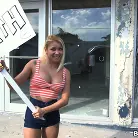 Marsha May in 'Protestor Exercises Her Right To Take Cock!'