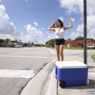 Nina Lopez in 'Nina Lopez slangs oranges and a fat ass'