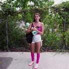 Selena Love in 'Pink Yoga Girl'