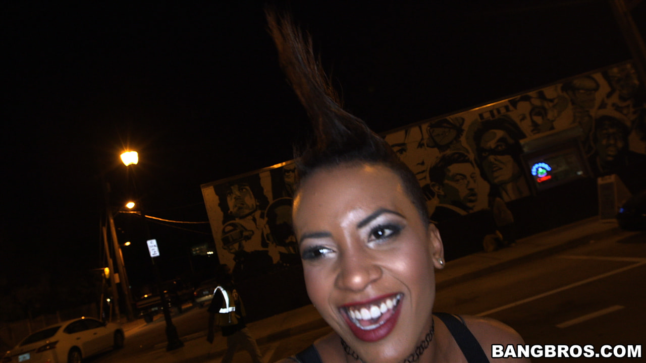 After Dark Bus Ride With Sexy Punk Chick