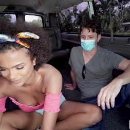 Hot Ebony Hops on the Bus