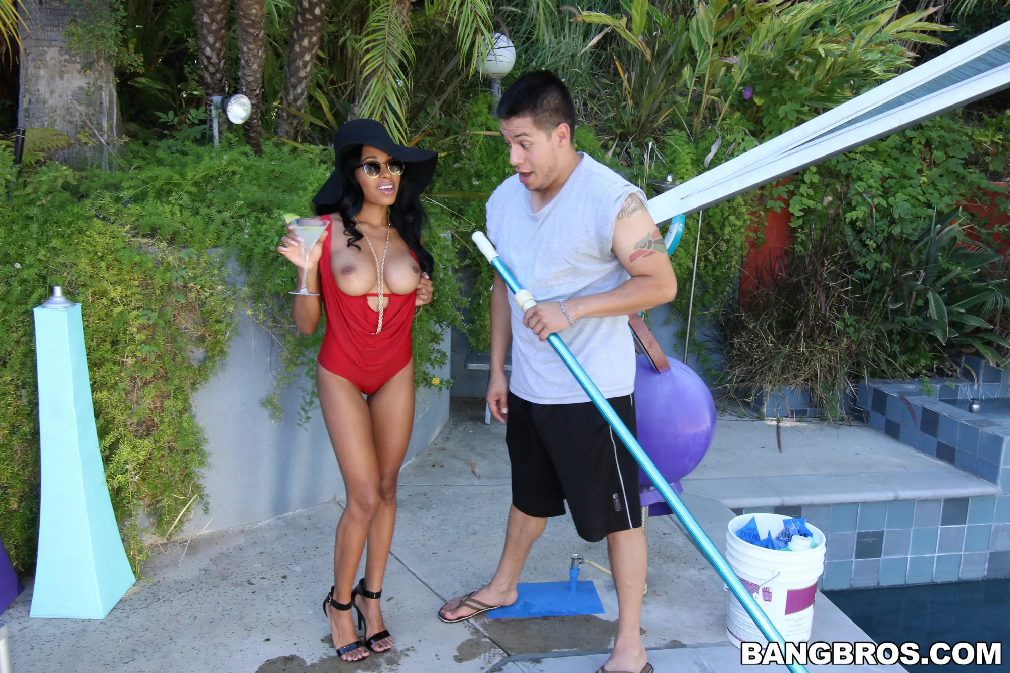 Anya Ivy - Ebony Southern Belle Fucks Her Poolboy | Picture (66)