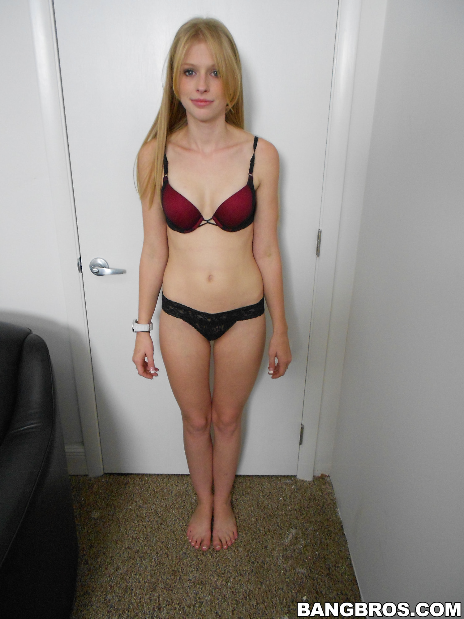 Shy girl gets some dick