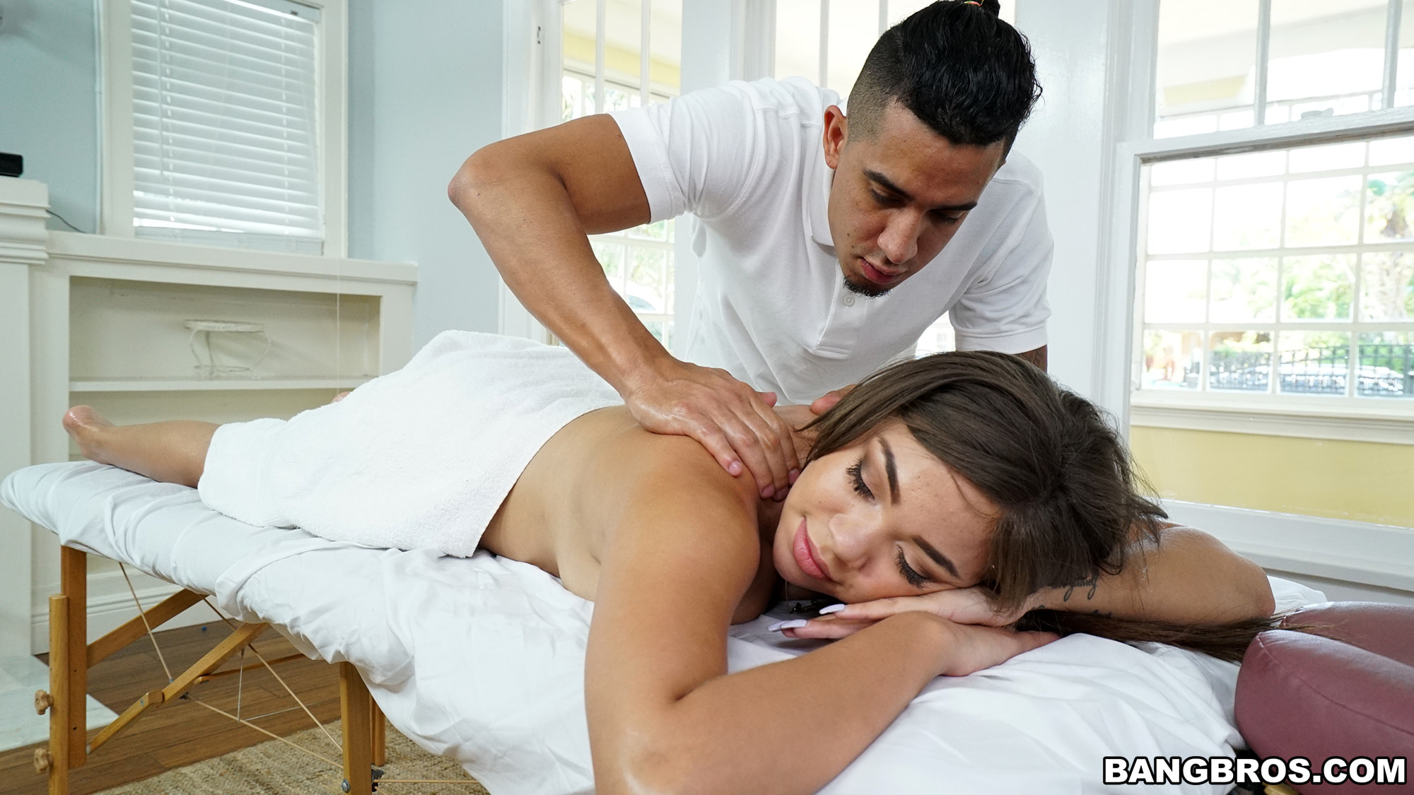 Massaging Big Tits