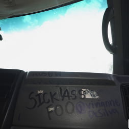Chloe's Big Boobs in The Bus