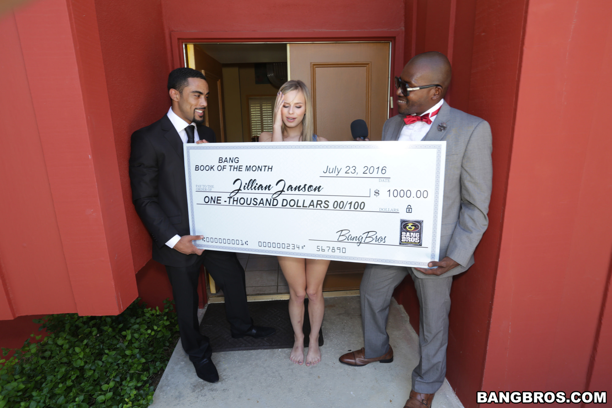 Jillian Janson wins two black cocks
