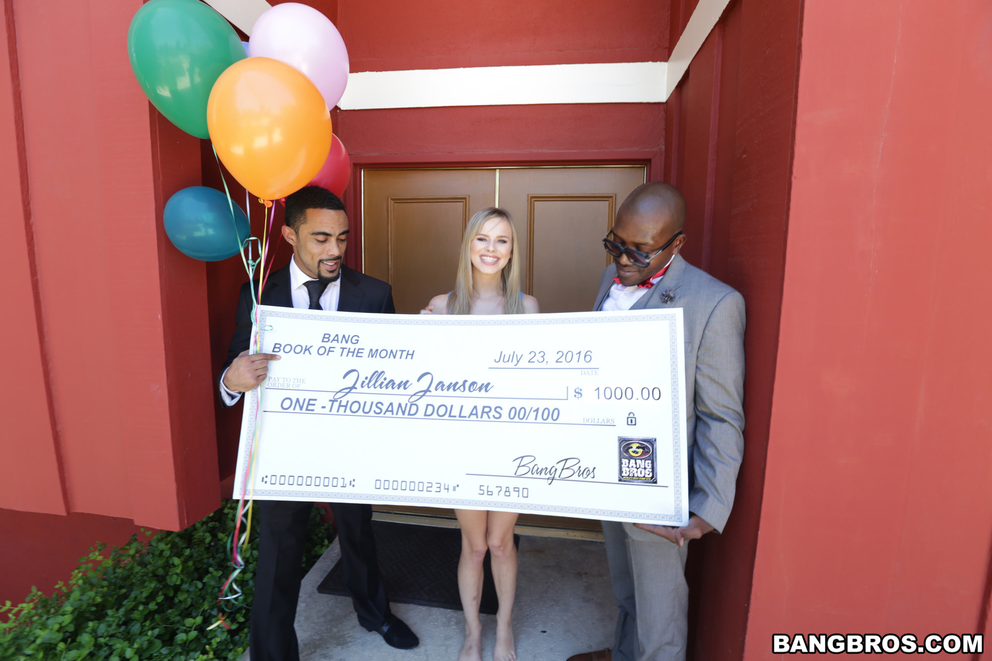 Jillian Janson wins two black cocks