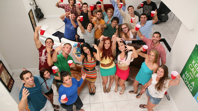 Pornstars crash another party