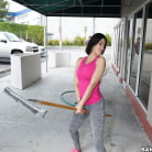 Kitty Caprice in 'Cleaning lady and a webcam model on my dick'