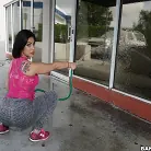 Kitty Caprice in 'Cleaning lady and a webcam model on my dick'