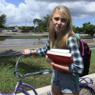 Lily Rader in 'Tight Lil' Blondie Gets WRECKED On The Bus!'