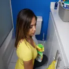 Mariah in 'Mariah cleans more than just the apartment'