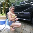 Marsha May in 'Backyard Carwash with Marsha May'