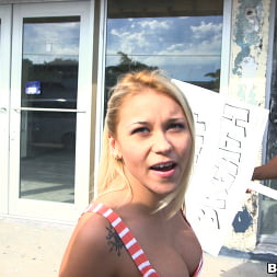 Protestor Exercises Her Right To Take Cock!