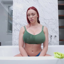 Voluptuous Redhead Cleans a Black Dick