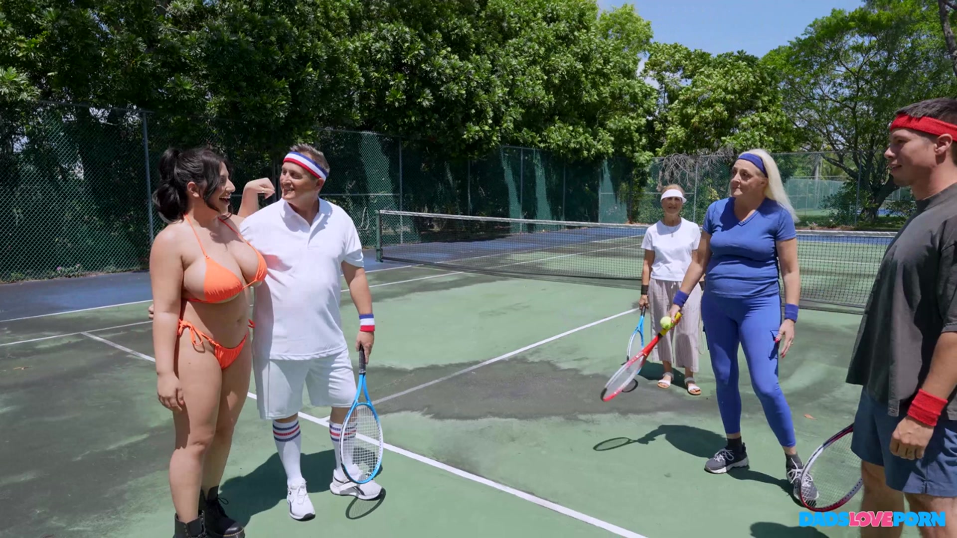 Horny Family Tennis Game