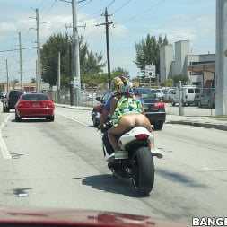 Riding naked on motorcycles